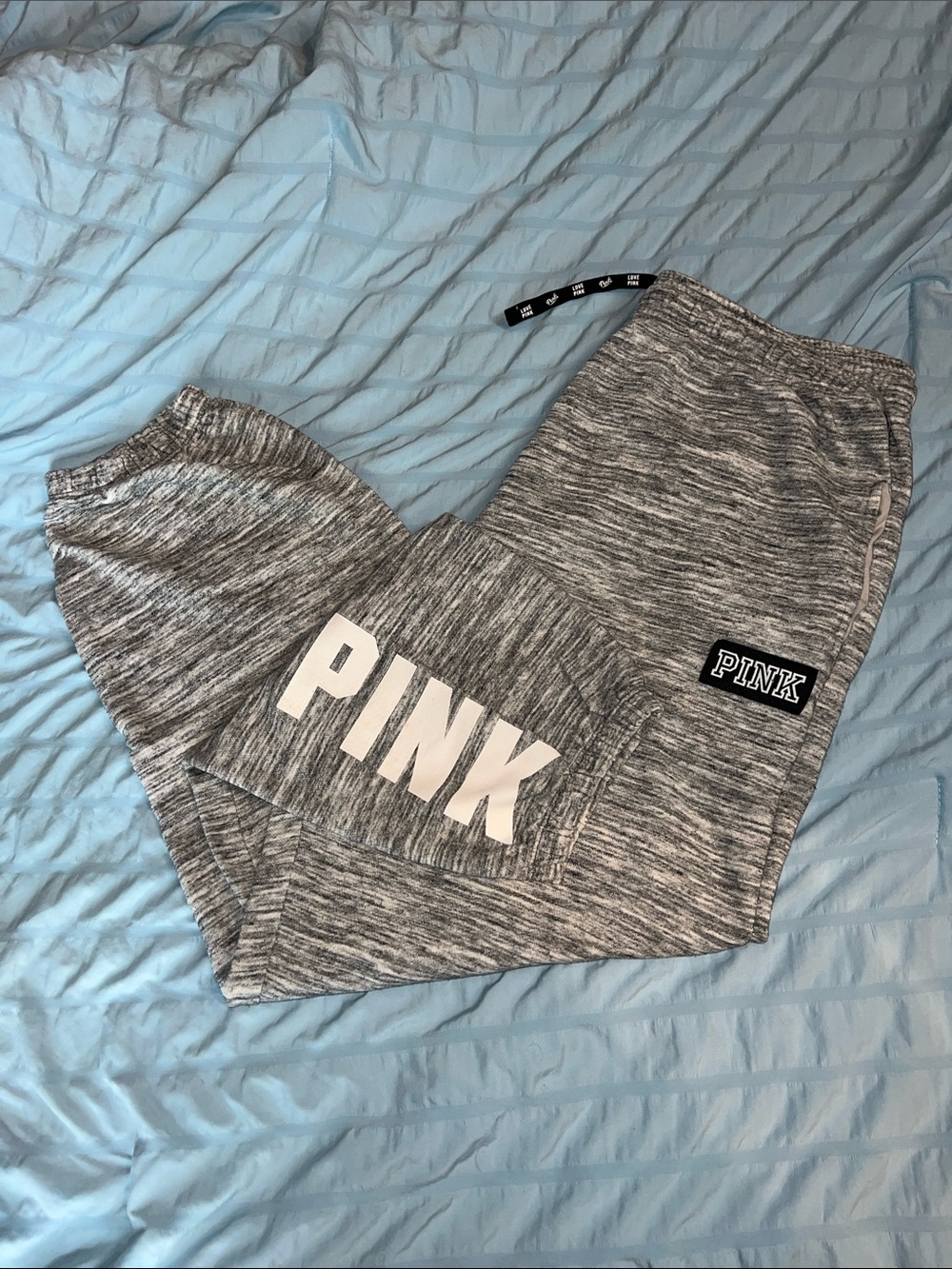 PINK Victoria's Secret Gray Marled Girls' Jogger Sweatpants